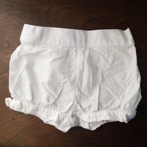 Girls White Shorts, 12 Month